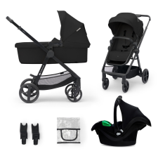 KINDERKRAFT Kočík kombinovaný 3v1 Newly Classic black + Mink PRO babakocsi