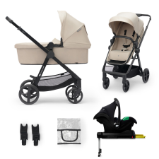 KINDERKRAFT Kočík kombinovaný 4v1 Newly Classic Beige + Mink PRO babakocsi