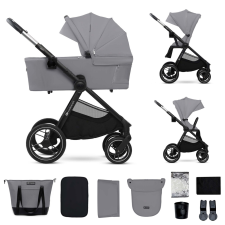 KinderKraft Nea 2 prémium 2in1 kombinált babakocsi kiegészítőkkel, Platinum Grey (INGYENES SZÁLLÍTÁS!) babakocsi