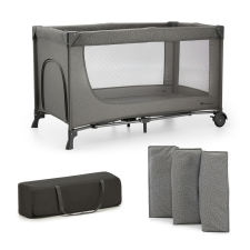 KinderKraft Postieľka cestovná Joy 2 Dark grey utazóágy