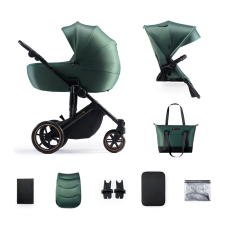 KinderKraft Prime 2 prémium 2in1 kombinált babakocsi, Green (INGYENES SZÁLLÍTÁS!) babakocsi