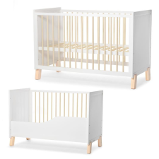 KINDERKRAFT SELECT Fából készült kiságy korláttal NICO White kiságy, babaágy