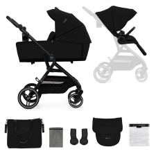 KINDERKRAFT SELECT Kočík kombinovaný Yoxi 2v1 Pure Black babakocsi