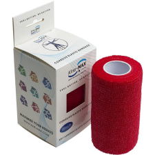 Kine-MAX Cohesive Elastic Bandage 10 cm × 4,5 m, piros gyógyászati segédeszköz