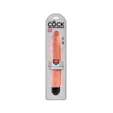 King Cock 10 Stiffy - vízálló, élethű vibrátor (25cm) - natúr vibrátorok