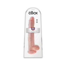 King Cock 14 herés nagy dildó (35cm) - natúr műpénisz, dildó