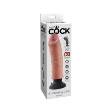 King Cock 8 - hajlítható, élethű vibrátor (25cm) vibrátorok