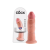 King Cock 9 - tapadótalpas élethű dildó (23cm) - natúr
