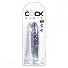 King Cock Clear 6&quot; dildó (15 cm) műpénisz, dildó