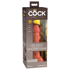 King Cock Elite 6 - tapadótalpas, élethű dildó (15cm) - sötét műpénisz, dildó