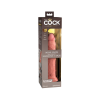 King Cock Elite 9 - tapadótalpas, élethű dildó (23cm) - natúr