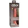 King Cock King Cock Elite 7- tapadótalpas, élethű dildó (18cm) - natúr
