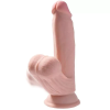 King Cock Plus KING COCK - PLUS 3D DILDÓ SWINGING BALLS 15,2 CM VILÁGOS BŐR