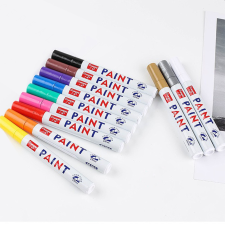 KING GARL Lakkmarker 2-3mm, kerek kék filctoll, marker
