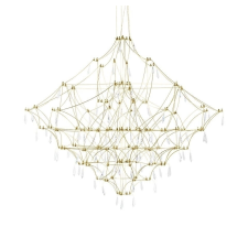  King Home Constellation 100 Gold LED Függőlámpa Kristály Arany világítás