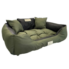 Kingdog zöld fekhely s 55x45 cm párnákkal szállítóbox, fekhely kutyáknak