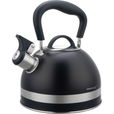 Kinghoff KH-1858 Teáskanna, Sípszóval - 1.8L - Fekete (KH-1858) vízforraló és teáskanna