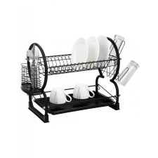 Kinghoff multifunkciós edényszárító matt fekete (KH-1500) konyhai eszköz