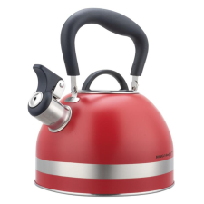 Kinghoff teáskanna, sípszóval - 1.8L - piros (KH-1853) vízforraló és teáskanna