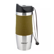 Kinghoff utazó bögre 380ml - olívazöld / inox (KH-4176G) termosz