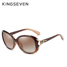 Kingseven Kingseven barna női napszemüveg, polarizált, arany macskamintával napszemüveg