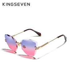 Kingseven KINGSEVEN keret nélküli színátmenetes női napszemüveg, színes