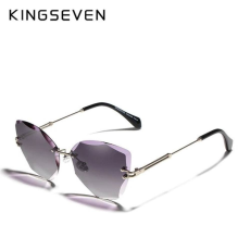 Kingseven KINGSEVEN keret nélküli színátmenetes polarizált női napszemüveg, fekete