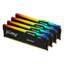 Kingston 128GB / 5600 Fury Beast RGB Black (Intel XMP) DDR5 RAM KIT (4x32GB) memória (ram)