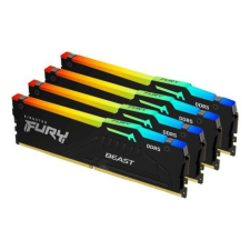Kingston 128GB DDR5 5600MHz Kit(4x32GB) Fury Beast RGB Black memória (ram)