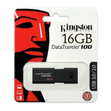 Kingston 16GB Data Traveler 100 Generation 3 USB 3.0 pendrive fekete pendrive