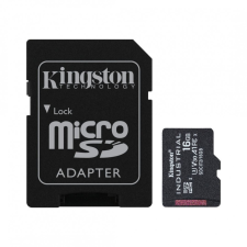 Kingston 16GB microSDHC Class 10 CL10 U3 V30 A1 Industrial adapter nélkül memóriakártya