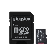 Kingston 16GB microSDHC Class 10 CL10 U3 V30 A1 Industrial + adapterrel memóriakártya