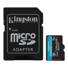 Kingston 1TB microSDXC Canvas Go Plus Gen4 Class 10 UHS-I U3 + adaper memóriakártya
