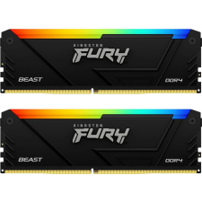 Kingston 32GB DDR4 2666MHz Kit(2x16GB) Fury Beast RGB Black memória (ram)