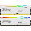 Kingston 32GB DDR5 5200MHz Kit(2x16GB) Fury Beast RGB White KF552C40BWAK2-32 (KF552C40BWAK2-32)