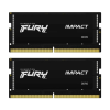 Kingston 32GB DDR5 5600MHz Kit(2x16GB) SODIMM Fury Impact Black (KF556S40IBK2-32)