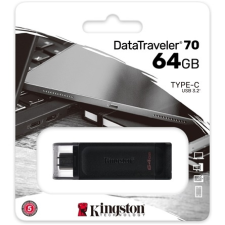 Kingston 64GB Data Traveler 70 USB-C pendrive fekete pendrive