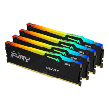 Kingston 64GB DDR5 6000MHz Kit(4x16GB) Fury Beast RGB Black (KF560C40BBAK4-64) memória (ram)