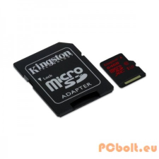 Kingston 64GB microSDXC Class10 UHS-I U3 + adapter memóriakártya
