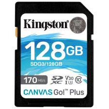 Kingston Canvas Go! Plus 128GB SDXC 90 MB/s SDG3/128GB memóriakártya