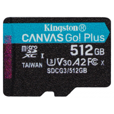 Kingston Canvas Go! Plus 512GB MicroSDXC 90 MB/s SDCG3/512GBSP memóriakártya