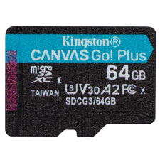 Kingston Canvas Go! Plus 64GB MicroSDXC 70 MB/s SDCG3/64GBSP memóriakártya