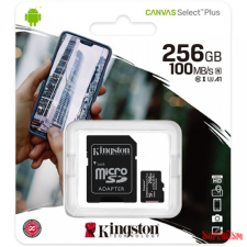 Kingston Canvas Select Plus MicroSDHC 256GB, C10 memóriakártya