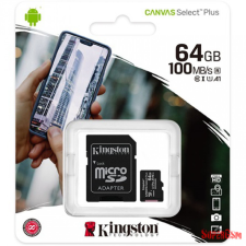 Kingston Canvas Select Plus MicroSDHC 64GB,Class10 memóriakártya