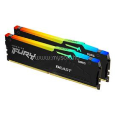 Kingston DIMM memória 2X64GB DDR5 5600MHz CL36 FURY Beast RGB (KF556C36BBEAK2-128) memória (ram)