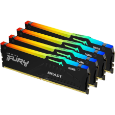 Kingston Fury 128GB Beast RGB DDR5 5200MHz CL40 KIT KF552C40BBAK4-128 memória (ram)