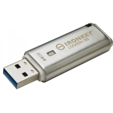 Kingston IronKey Locker+ 50 64GB USB 3.0 Ezüst pendrive