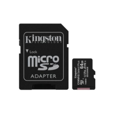 Kingston Memóriakártya MicroSDXC 64GB  Canvas Select Plus 100R A1 C10 + Adapter memóriakártya