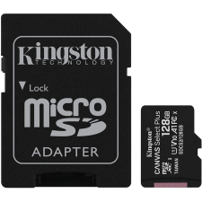 Kingston MicroSD 128GB Canvas Select Plus Class 10 + adapter (SDCS2/128GB) - Memóriakártya memóriakártya