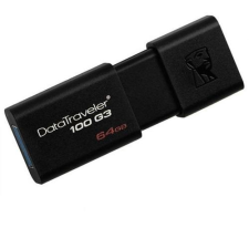 Kingston USB PENDRIVE KINGSTON 64GB DT100 G3 3.1 FEKETE SLIDER pendrive